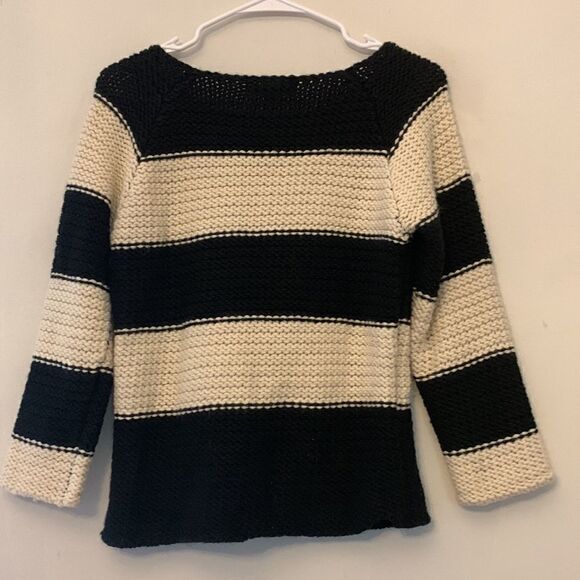 Sanctuary black and white striped sweater Size M - Picture 4 of 5